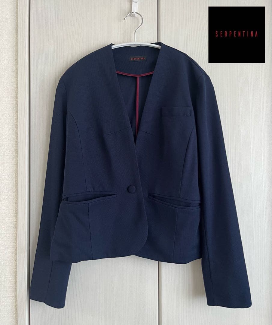 【タグなし試着のみ】セルペンティナ パートナージャケット M ネイビー