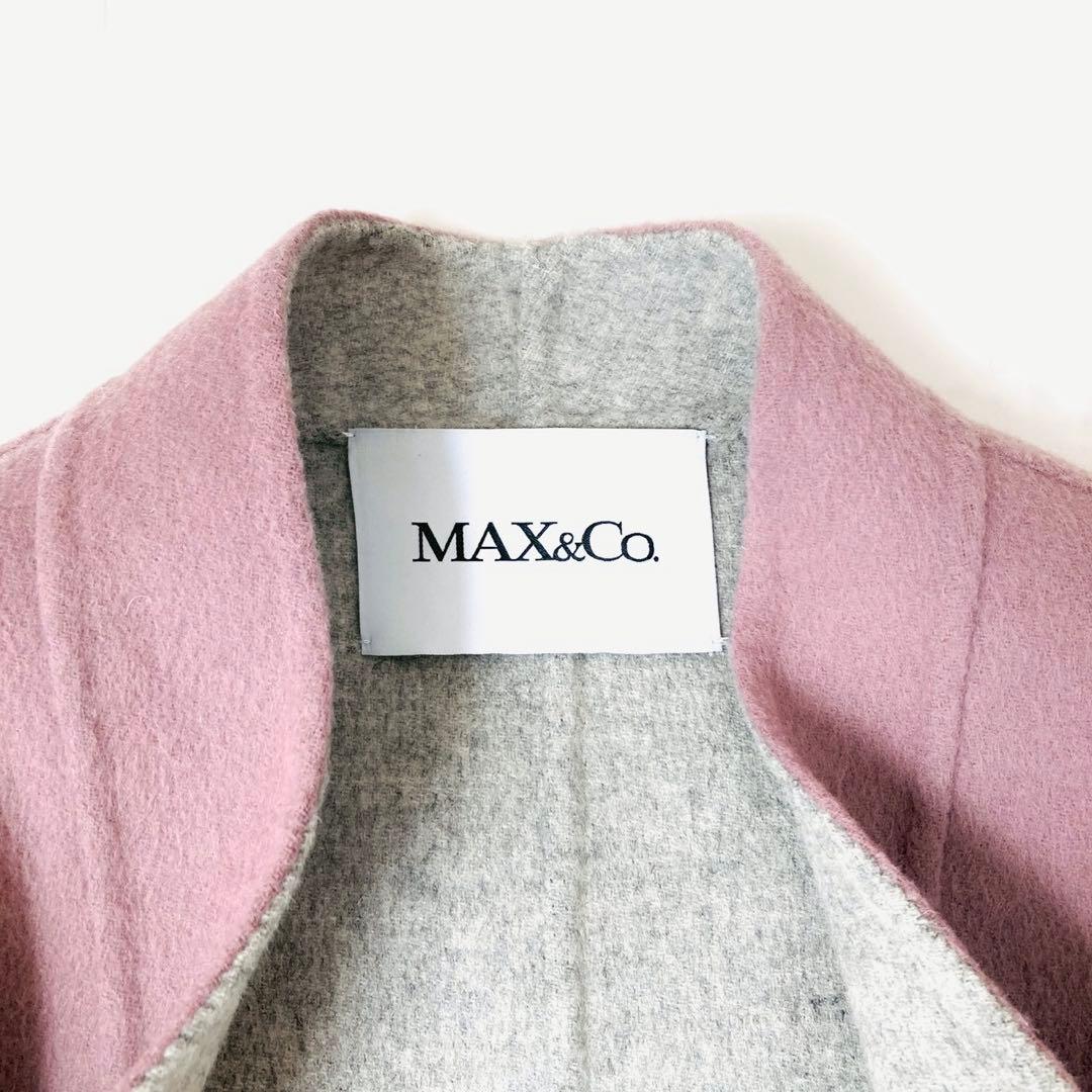 美品✨️現行　マックスマーラ　クチートアマーノ　バイカラーコート　カラーレス　38