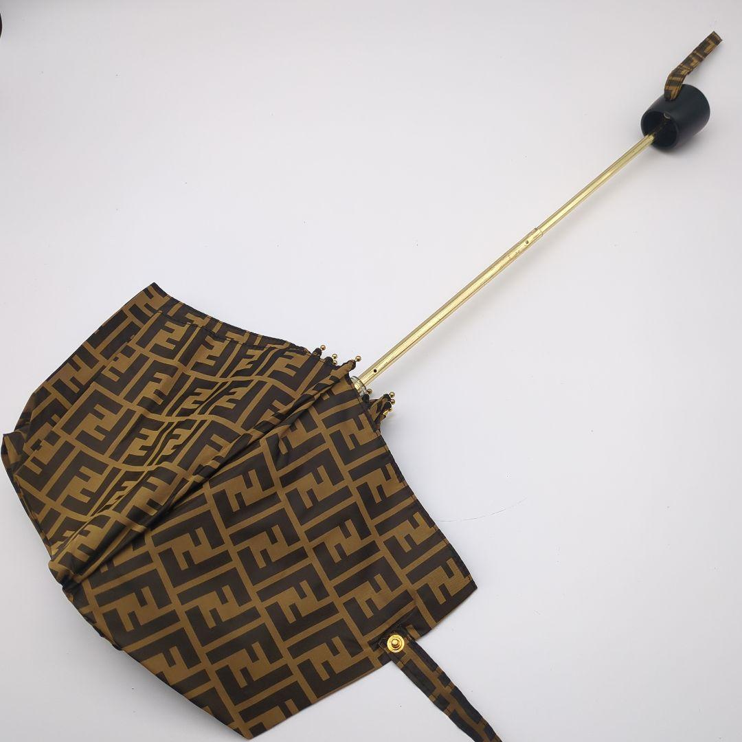 【美品】フェンディ ズッカ柄 折りたたみ傘