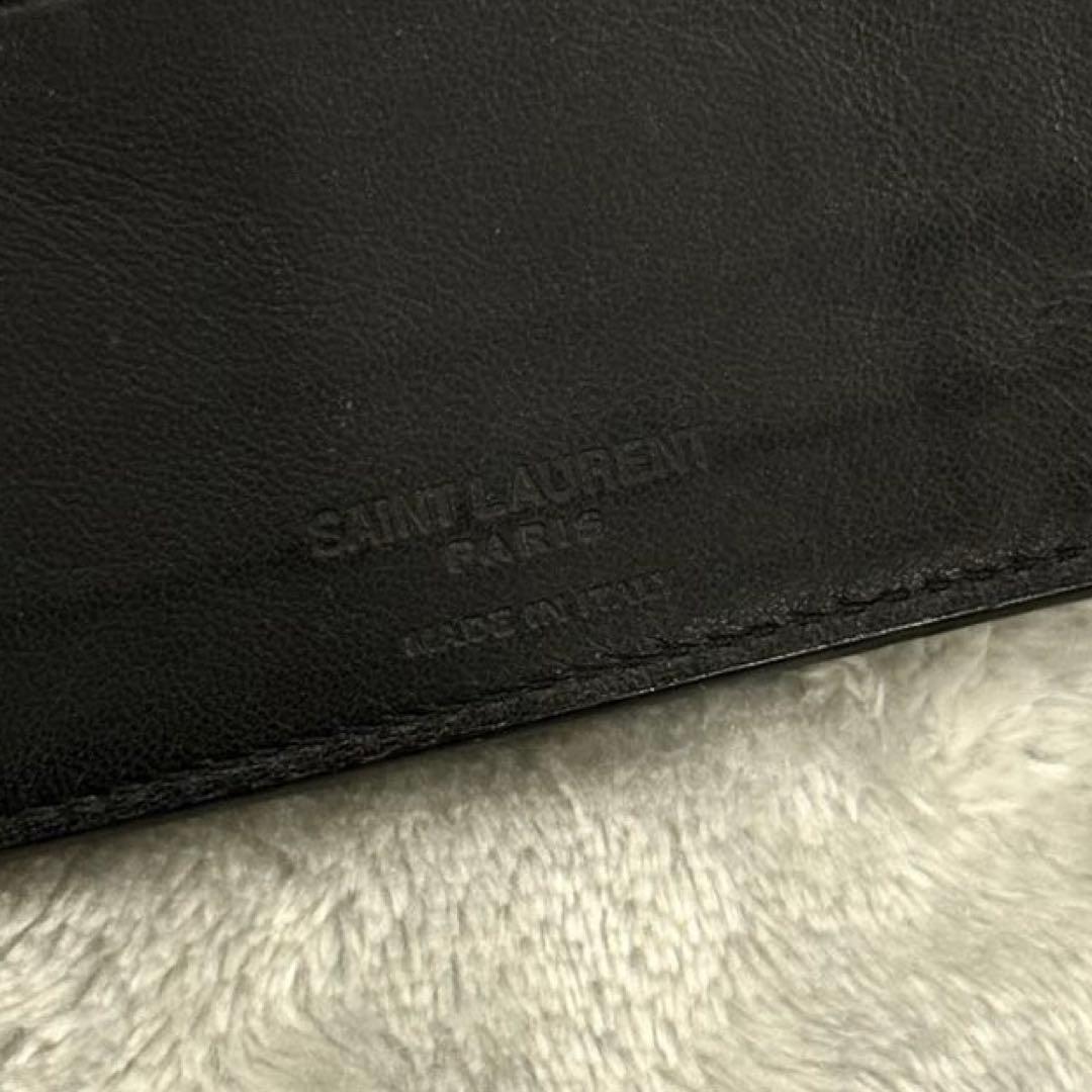 ⭐️未使用級⭐️ 　サンローラン　マネークリップ　クロコ型押し　シルバー金具