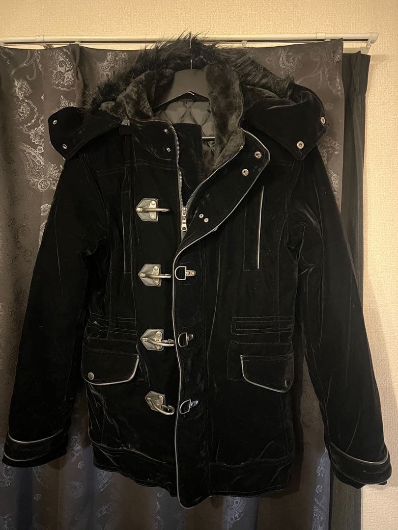 semantic design ファイヤーマン ファー ジャケットM ブラック