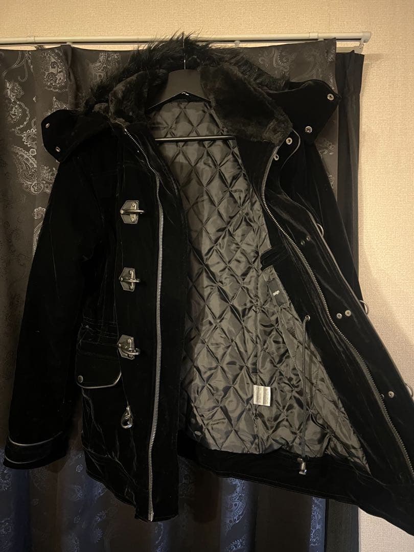 semantic design ファイヤーマン ファー ジャケットM ブラック