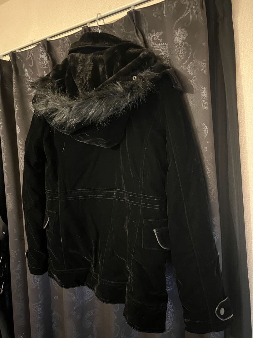 semantic design ファイヤーマン ファー ジャケットM ブラック