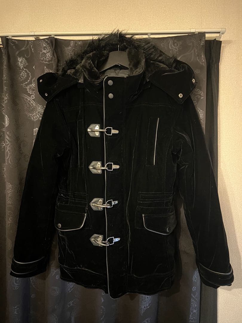 semantic design ファイヤーマン ファー ジャケットM ブラック