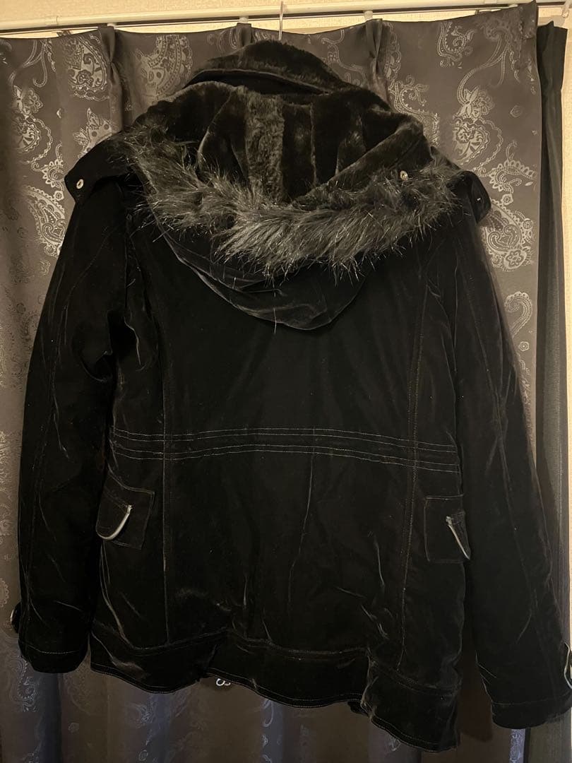 semantic design ファイヤーマン ファー ジャケットM ブラック