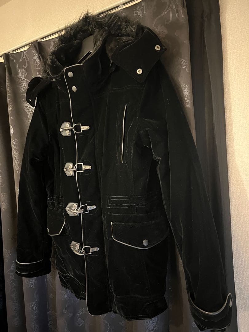 semantic design ファイヤーマン ファー ジャケットM ブラック