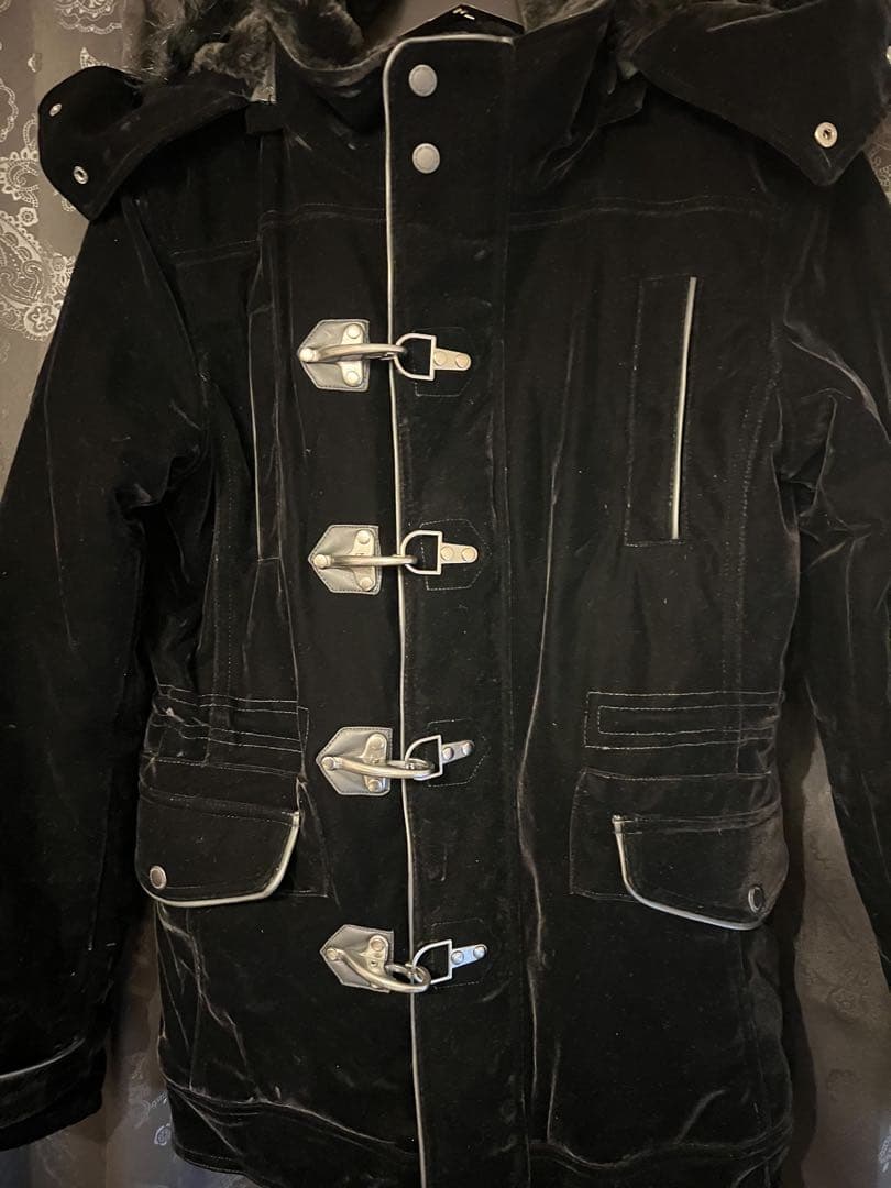 semantic design ファイヤーマン ファー ジャケットM ブラック