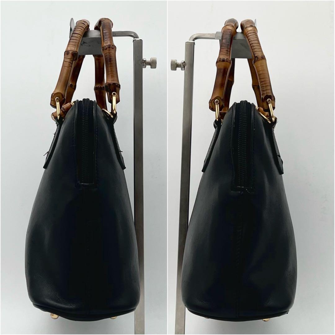 GUCCI ショルダーバッグ ハンド バッグ 2way バンブー ブラック