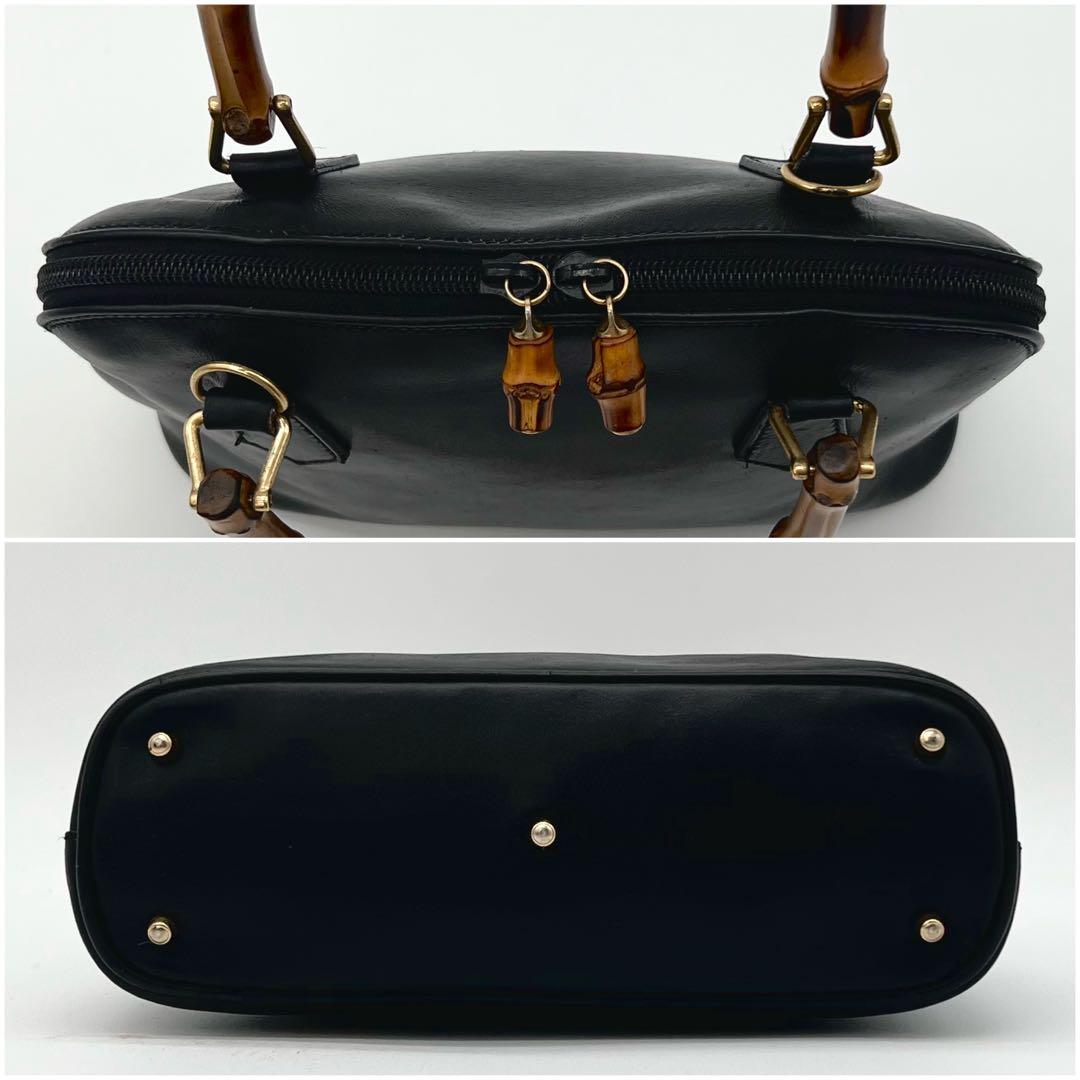 GUCCI ショルダーバッグ ハンド バッグ 2way バンブー ブラック