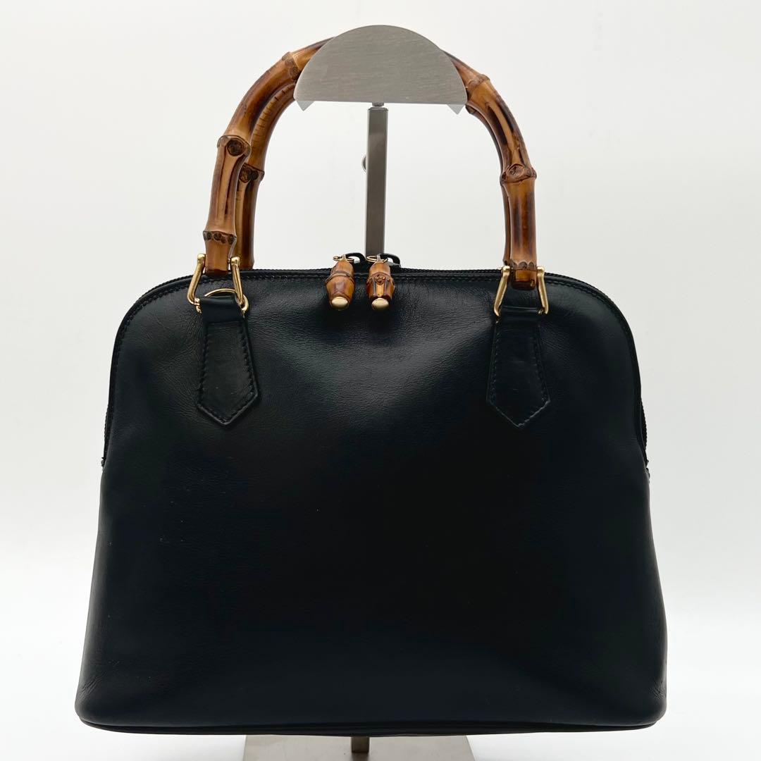 GUCCI ショルダーバッグ ハンド バッグ 2way バンブー ブラック