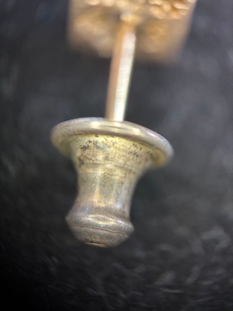 クロムハーツ　スタッドピラミッド　ピアス　アフターダイヤ メレダイヤ5個