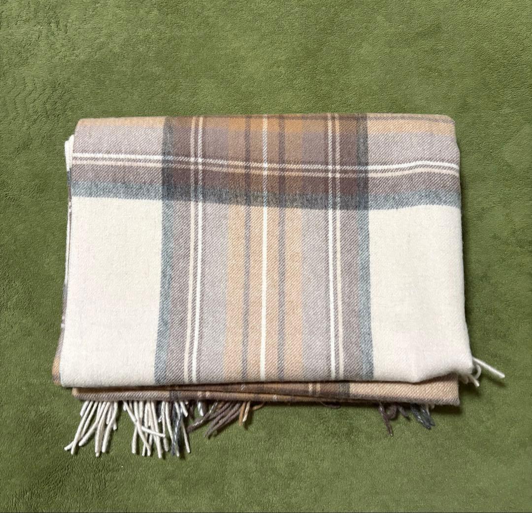 Y*様 JOHNSTONS ジョンストンズ　大判 マフラー ナチュラルスチュワ-