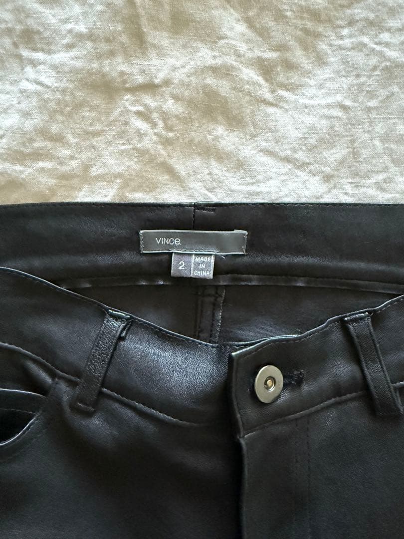 fuku【美品】Vince レザーパンツ 2