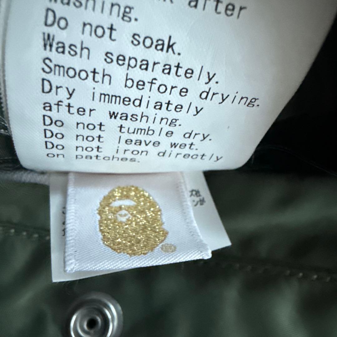 A・BATHING APEとALPHAのコラボ★MA-1 JACKET★