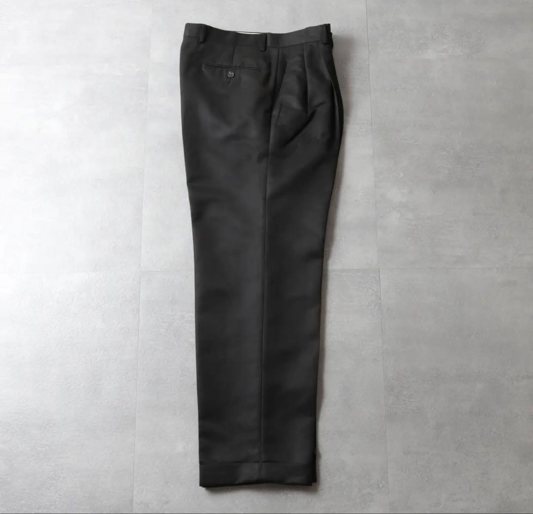 【美品】LAUREN RALPH LAUREN 2タックスラックス 黒 W32