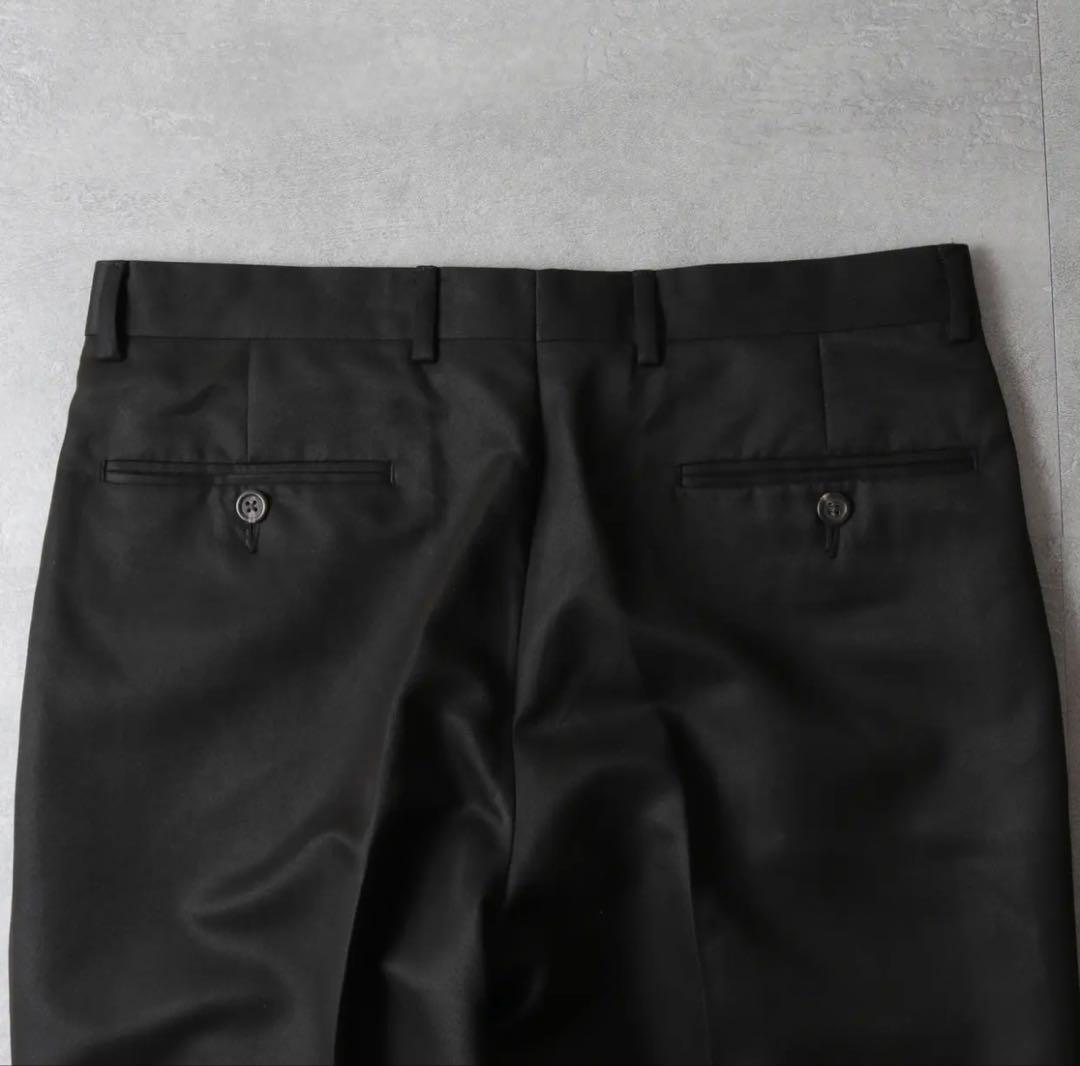 【美品】LAUREN RALPH LAUREN 2タックスラックス 黒 W32