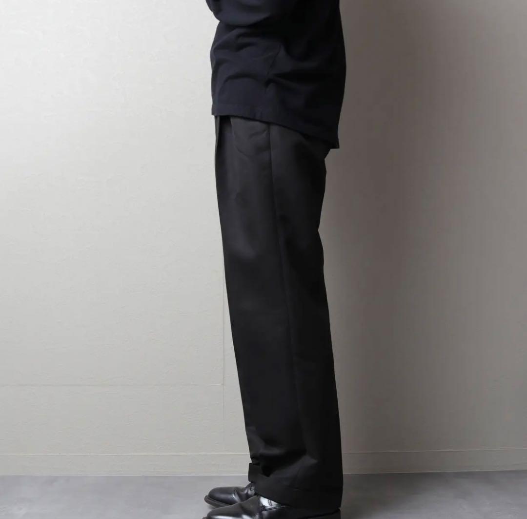 【美品】LAUREN RALPH LAUREN 2タックスラックス 黒 W32