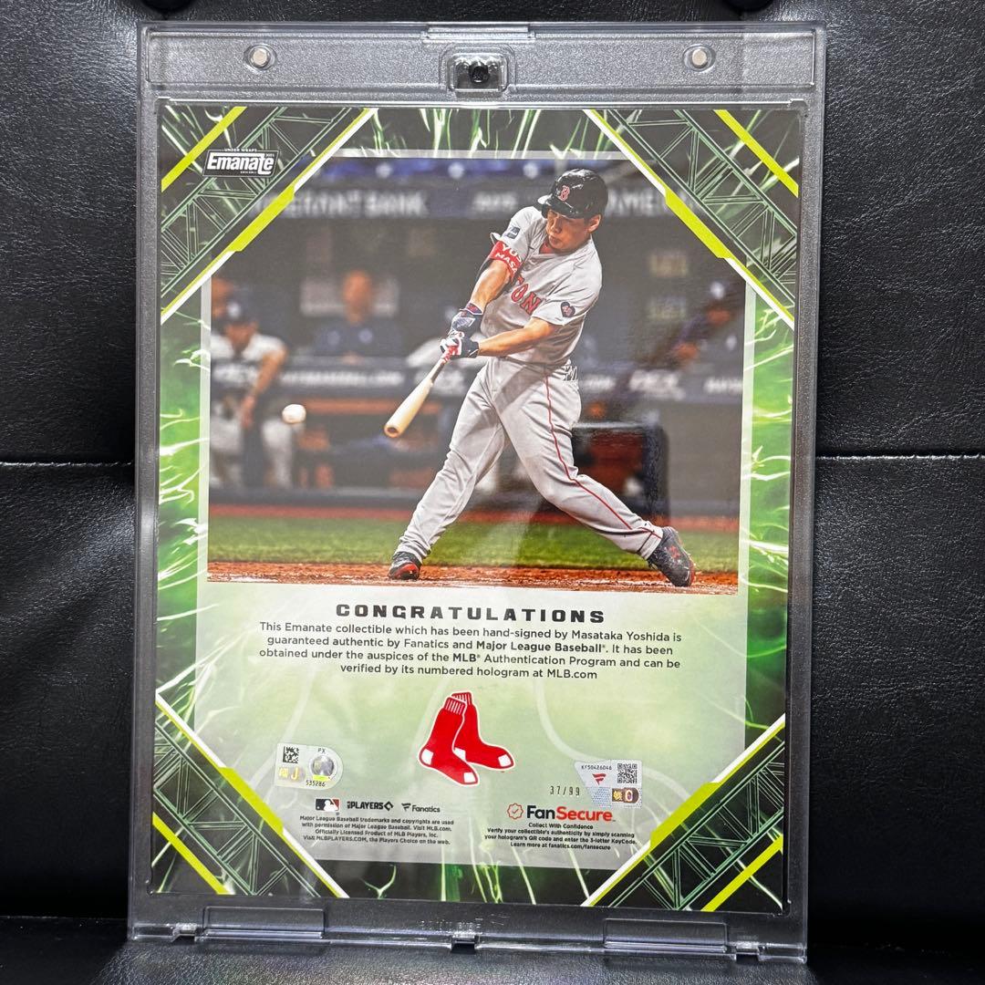 2025 Fanatics Emanate 吉田正尚 直筆サイン フォト 証明付