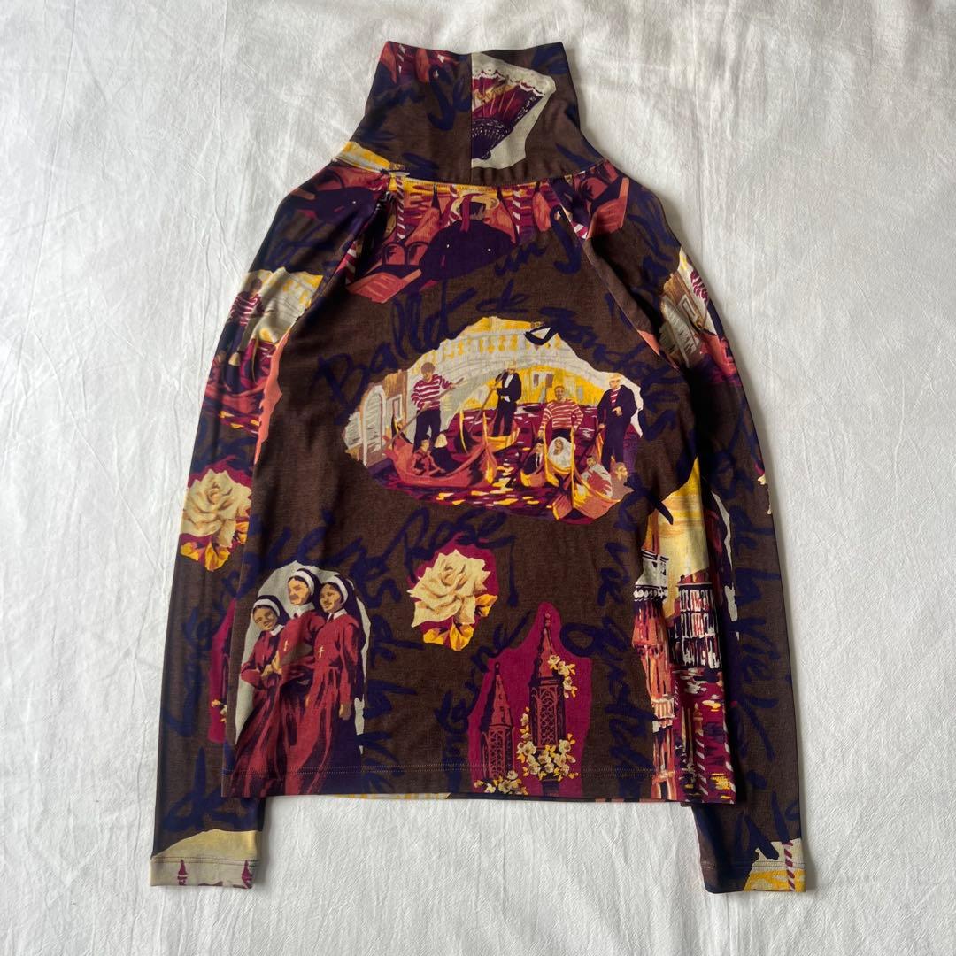 【希少】TOKUKO 1er VOL トップス 長袖 総柄 デザイン◎ 日本製