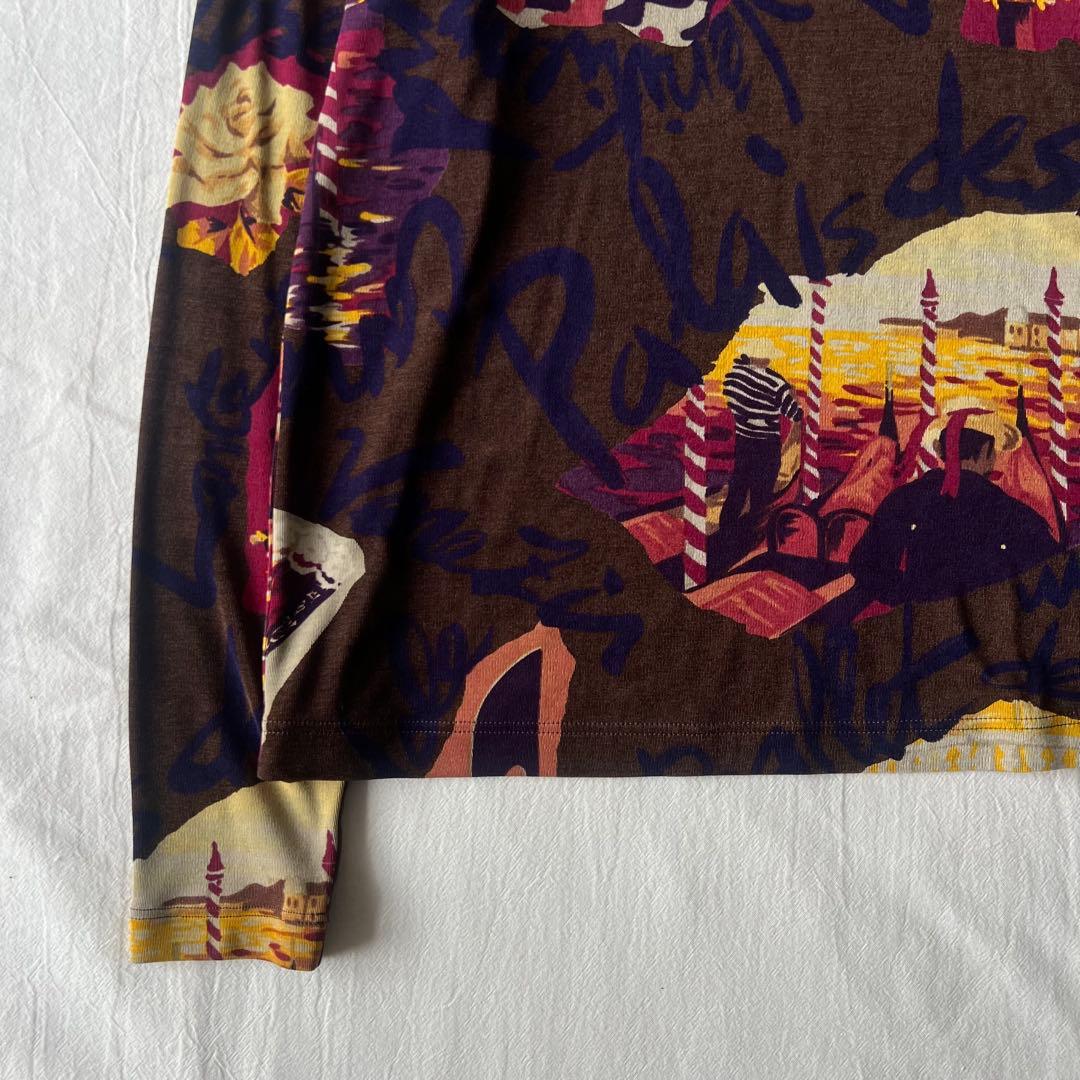 【希少】TOKUKO 1er VOL トップス 長袖 総柄 デザイン◎ 日本製