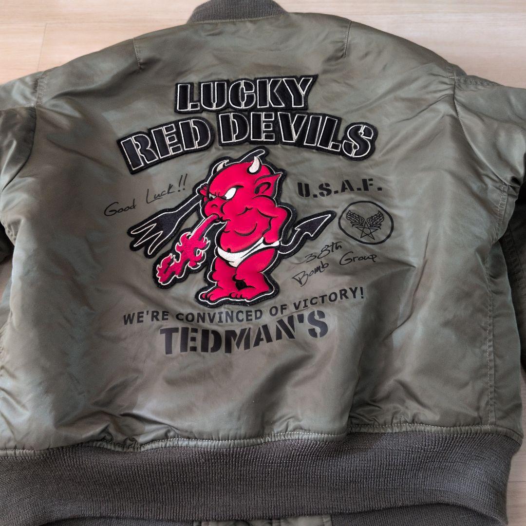 美品✨️テッドマン MA-1 フライトジャケット カーキ　size40