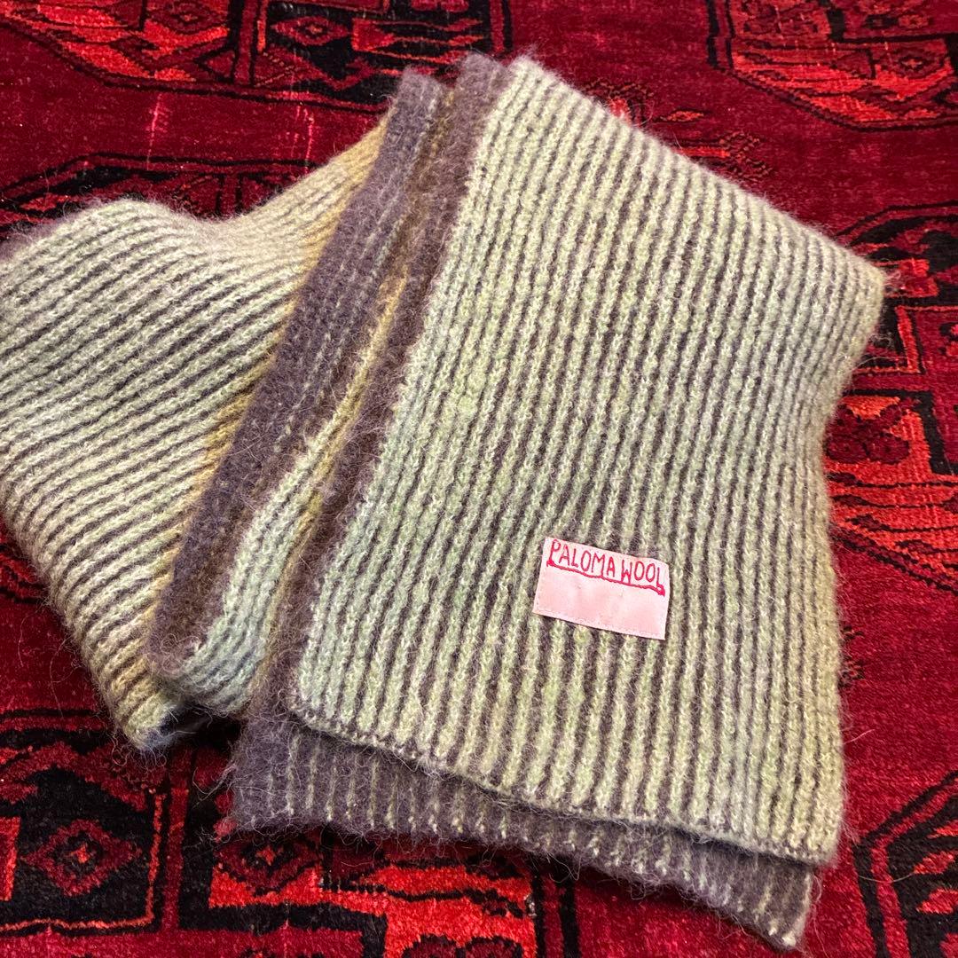 paloma wool マフラー　グリーン　TITO