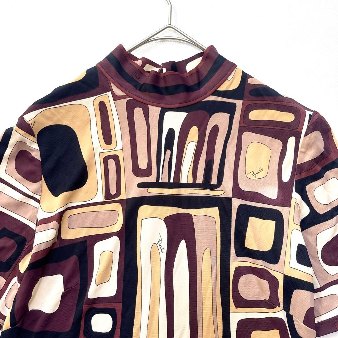 エミリオプッチ イタリア製 レーヨン100% ロング ワンピース ジャージー素材