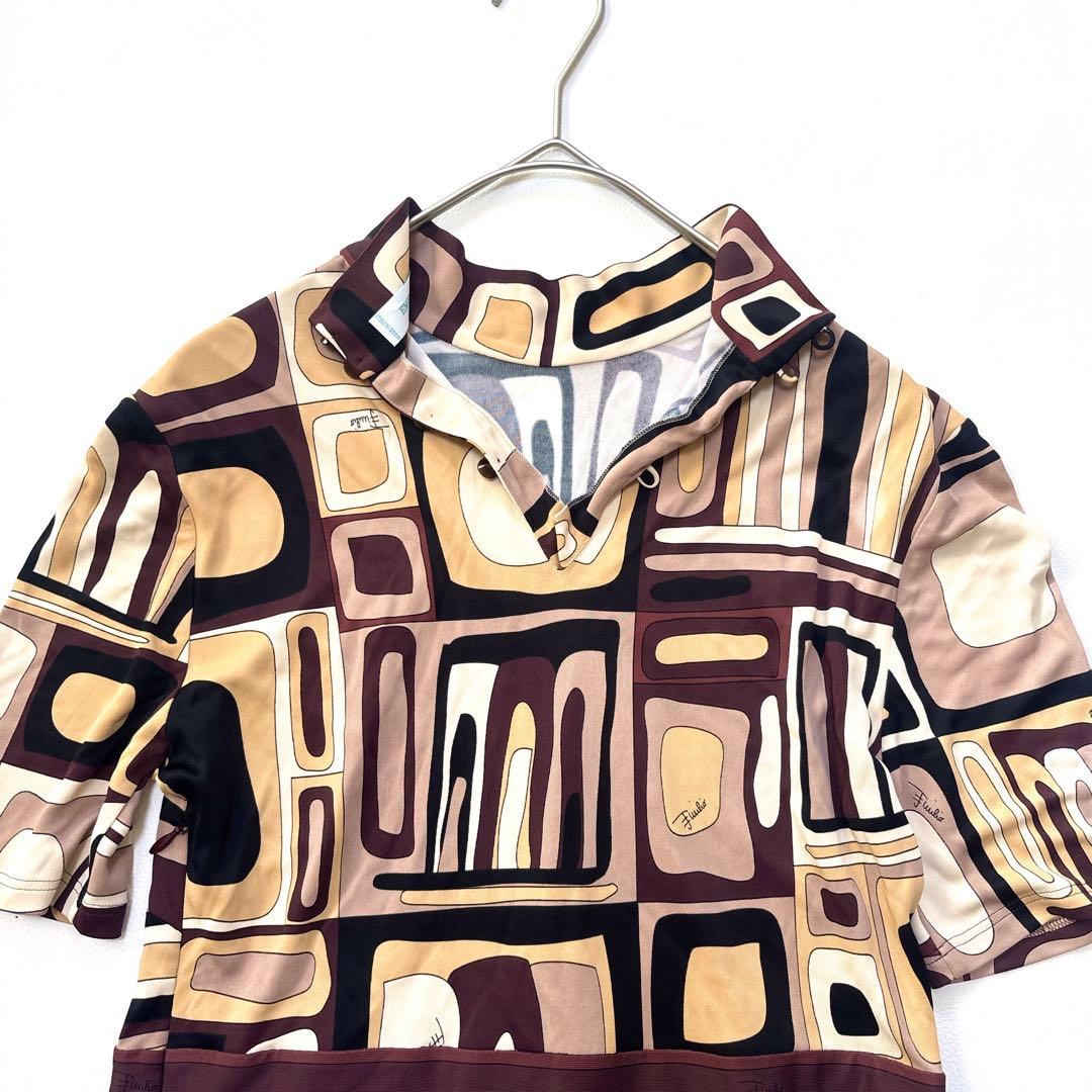 エミリオプッチ イタリア製 レーヨン100% ロング ワンピース ジャージー素材