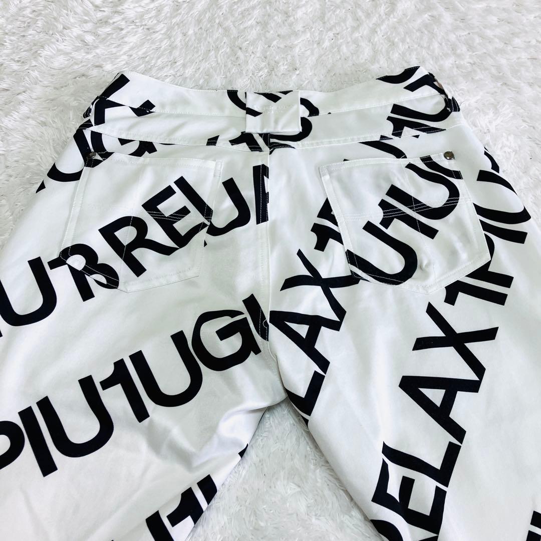 1piu1uguale3 ストレッチ パンツ ゴルフ ゴルフパンツ ロゴ 総柄