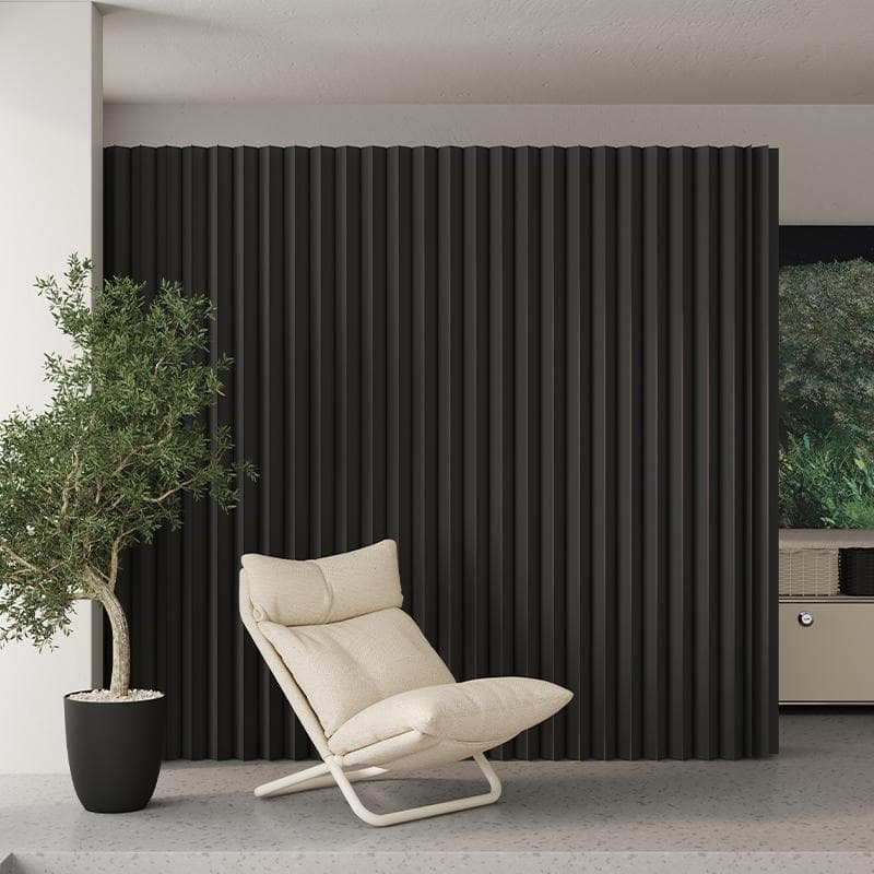 ブラックパーテーション間仕切り折り畳み式高さ1.8ｍ長さ2-3ｍ組立不要ついたて