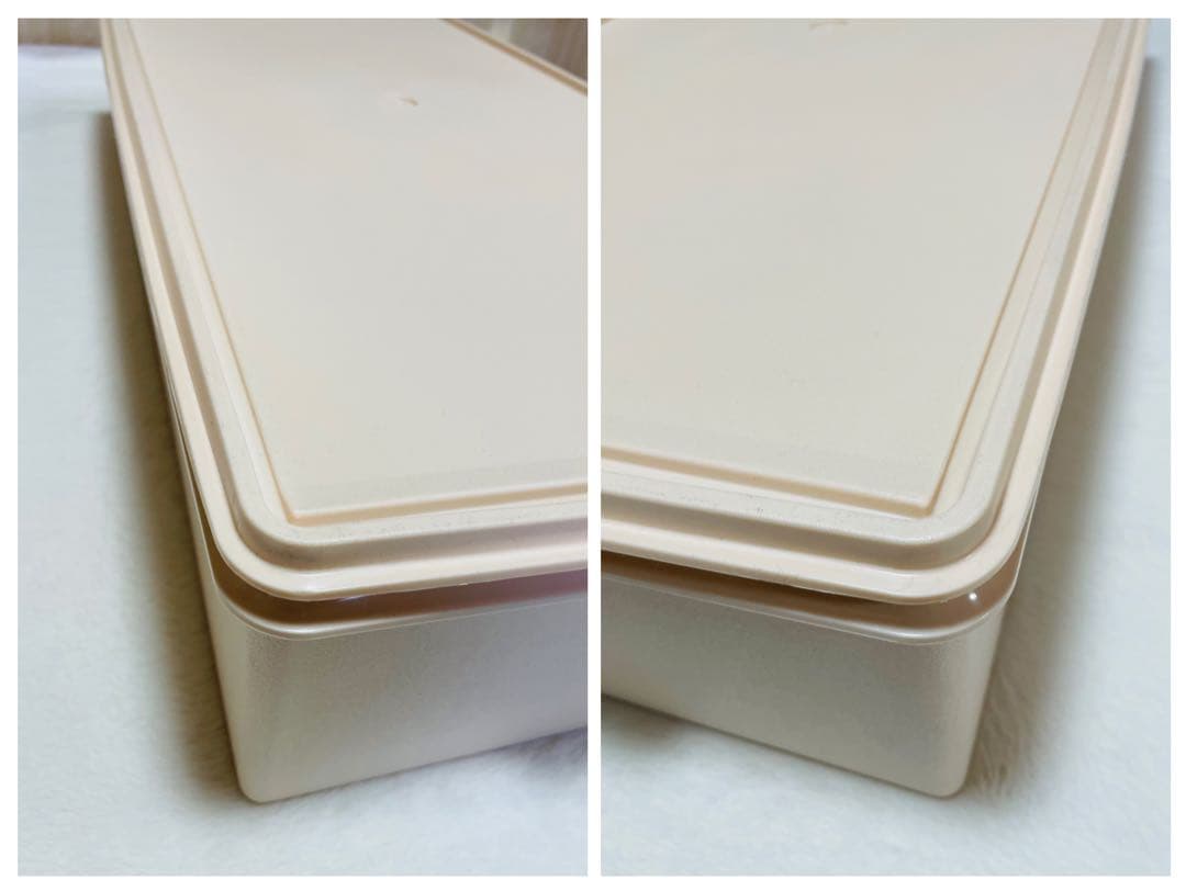 3個セット/タッパーウェア/ロング/スーパーケース/希少アイボリー/ピンク/廃番