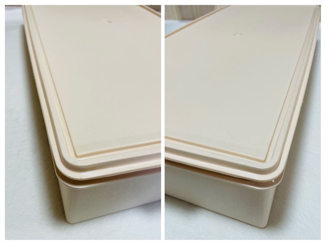 3個セット/タッパーウェア/ロング/スーパーケース/希少アイボリー/ピンク/廃番