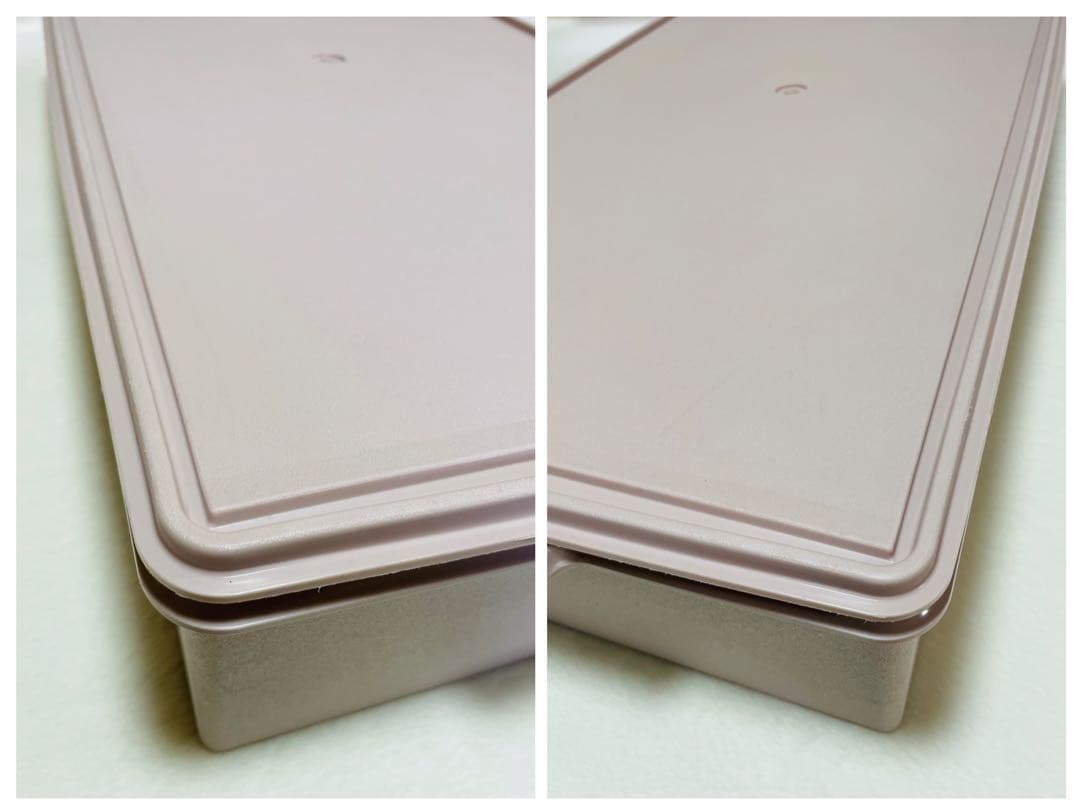 3個セット/タッパーウェア/ロング/スーパーケース/希少アイボリー/ピンク/廃番