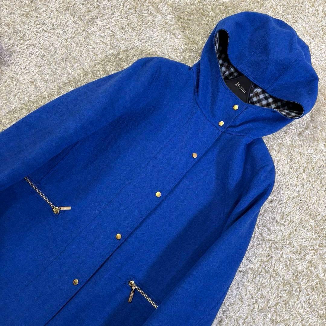 アクアスキュータム　イタリア製生地　ギンガムチェック　ジャンパーコート　8