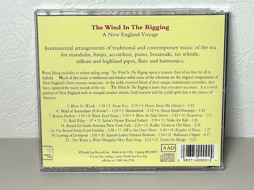 美品 CD The Wind In The Rigging TDS ケープコッド