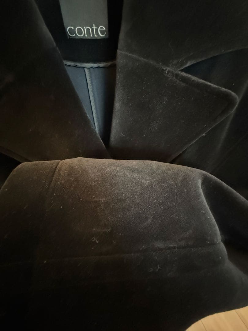 ＜conte＞ベルベット ボンディング Pコート