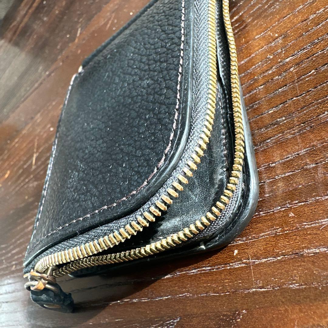 PREBLIC シボ革　マネークリップウォレット