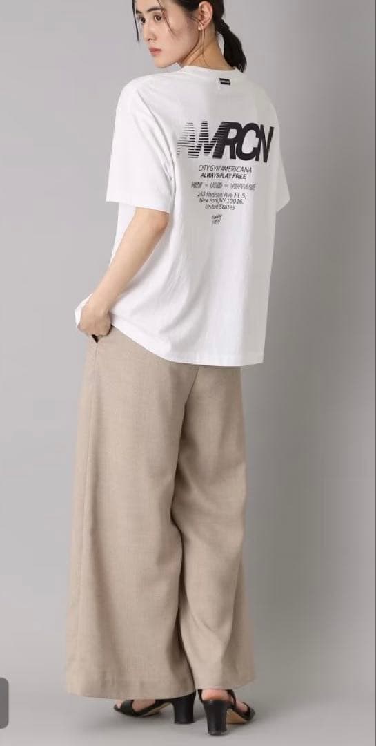 Americana☆アメリカーナ☆AMRCN ロゴTシャツ　ホワイト