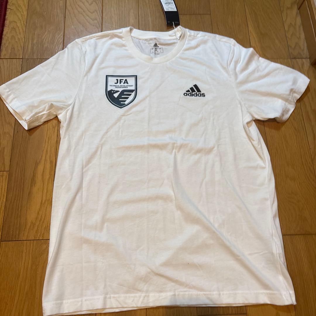 希少アディダス JFA 支給品Tシャツ ホワイト