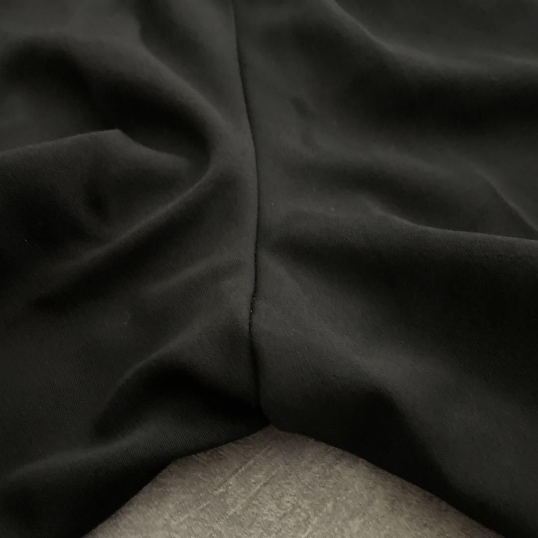 極上 漆黒ウール 黒金ボタン ダブルスーツ Christian Diorネクタイ