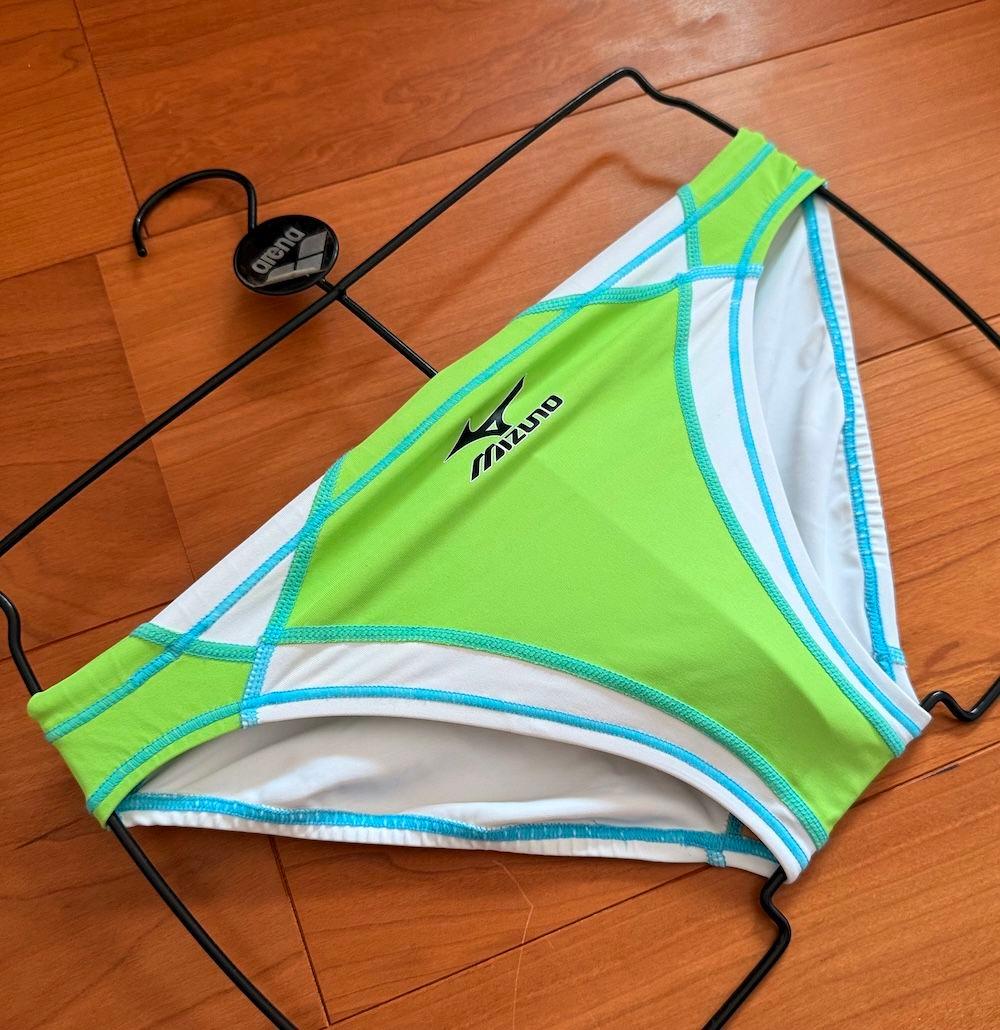 【別注品】MIZUNO　RQ632　グリーン×ホワイト　ライフセーバー　競パン