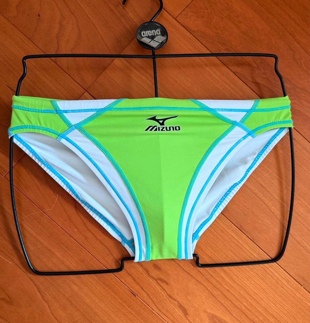 【別注品】MIZUNO　RQ632　グリーン×ホワイト　ライフセーバー　競パン