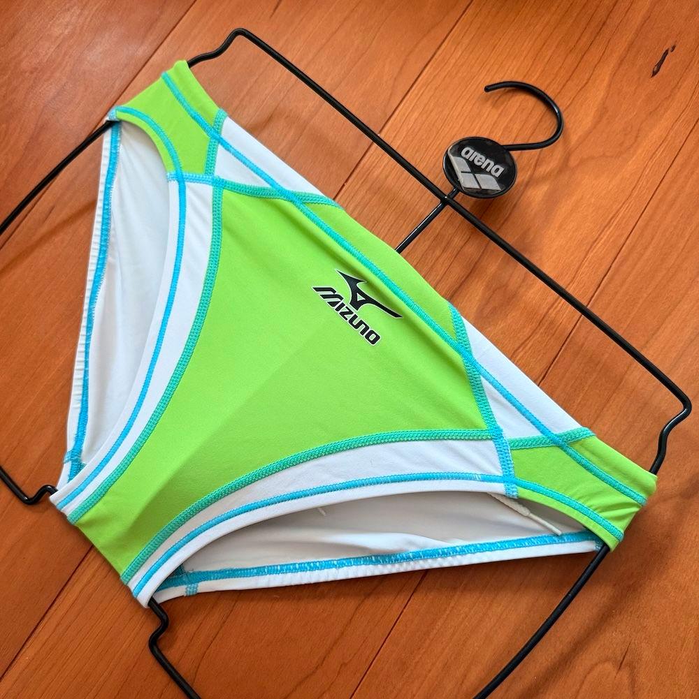 【別注品】MIZUNO　RQ632　グリーン×ホワイト　ライフセーバー　競パン