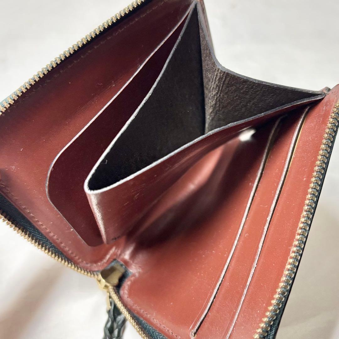 【美品 限定品】　Munekawa L字ファスナー財布　クラム　バイカラー　希少