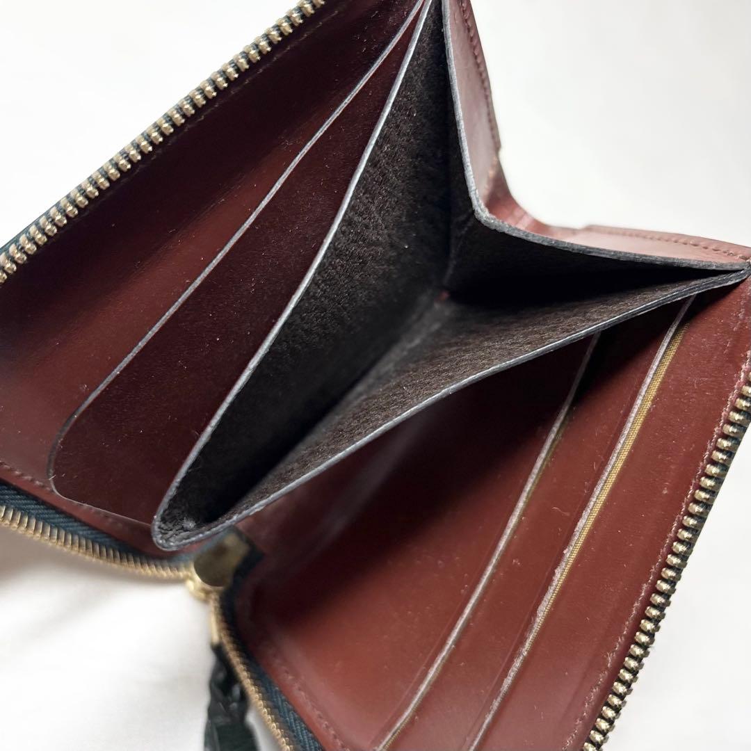 【美品 限定品】　Munekawa L字ファスナー財布　クラム　バイカラー　希少