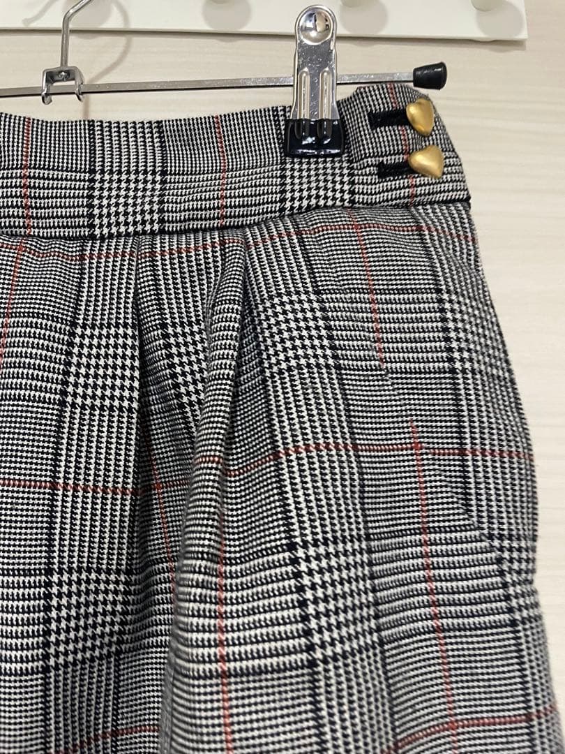Katie TEA SOCIETY グレンチェックパニエスカート　Sサイズ