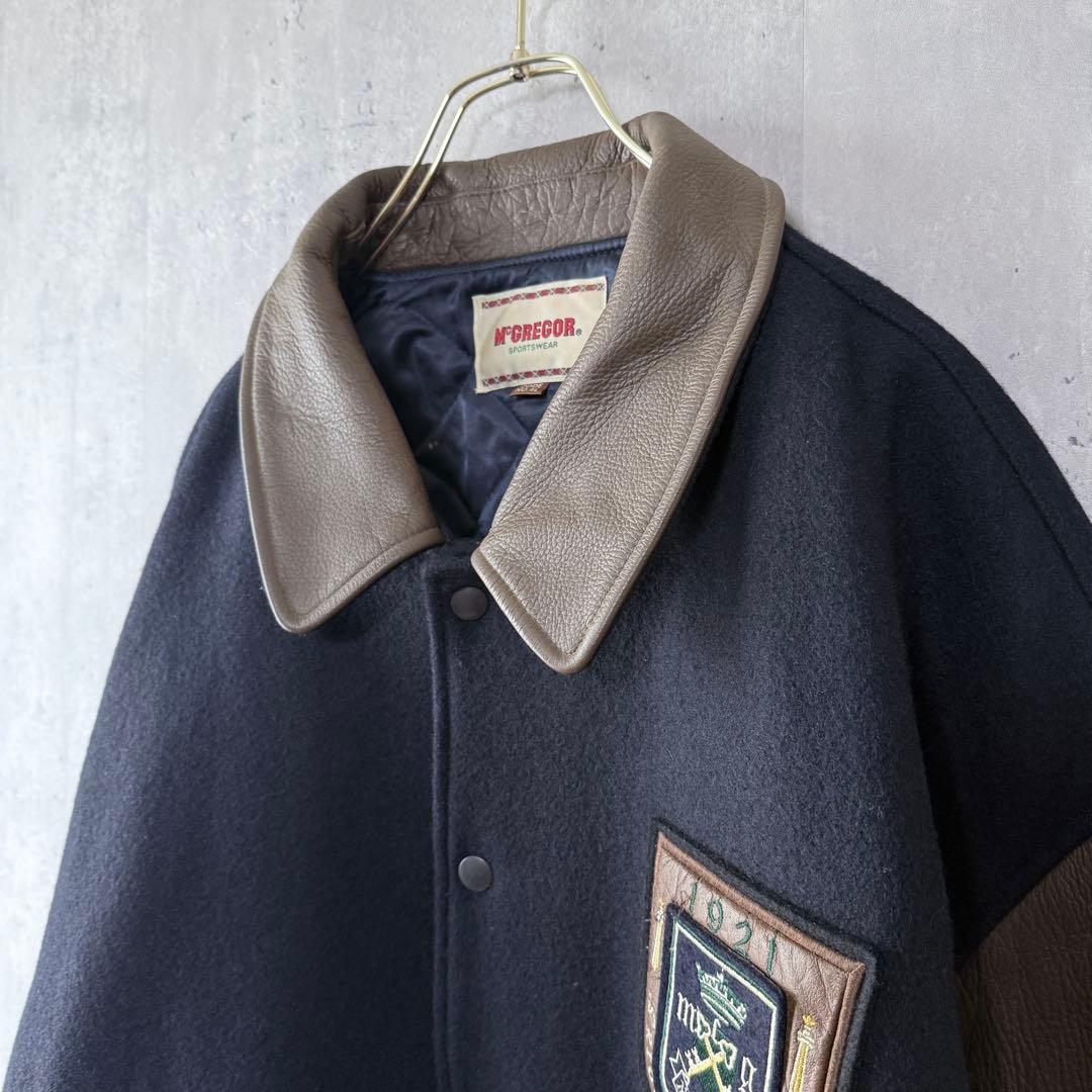 の*ん様 良品✨希少古着 マックレガー スタジャン 袖レザー 4L ビッグサイズ