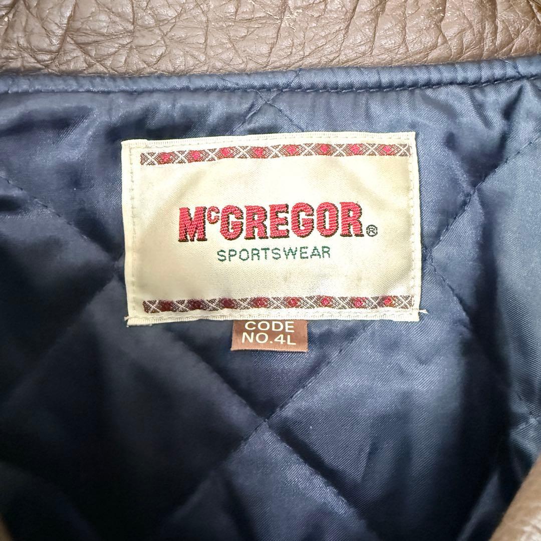 の*ん様 良品✨希少古着 マックレガー スタジャン 袖レザー 4L ビッグサイズ