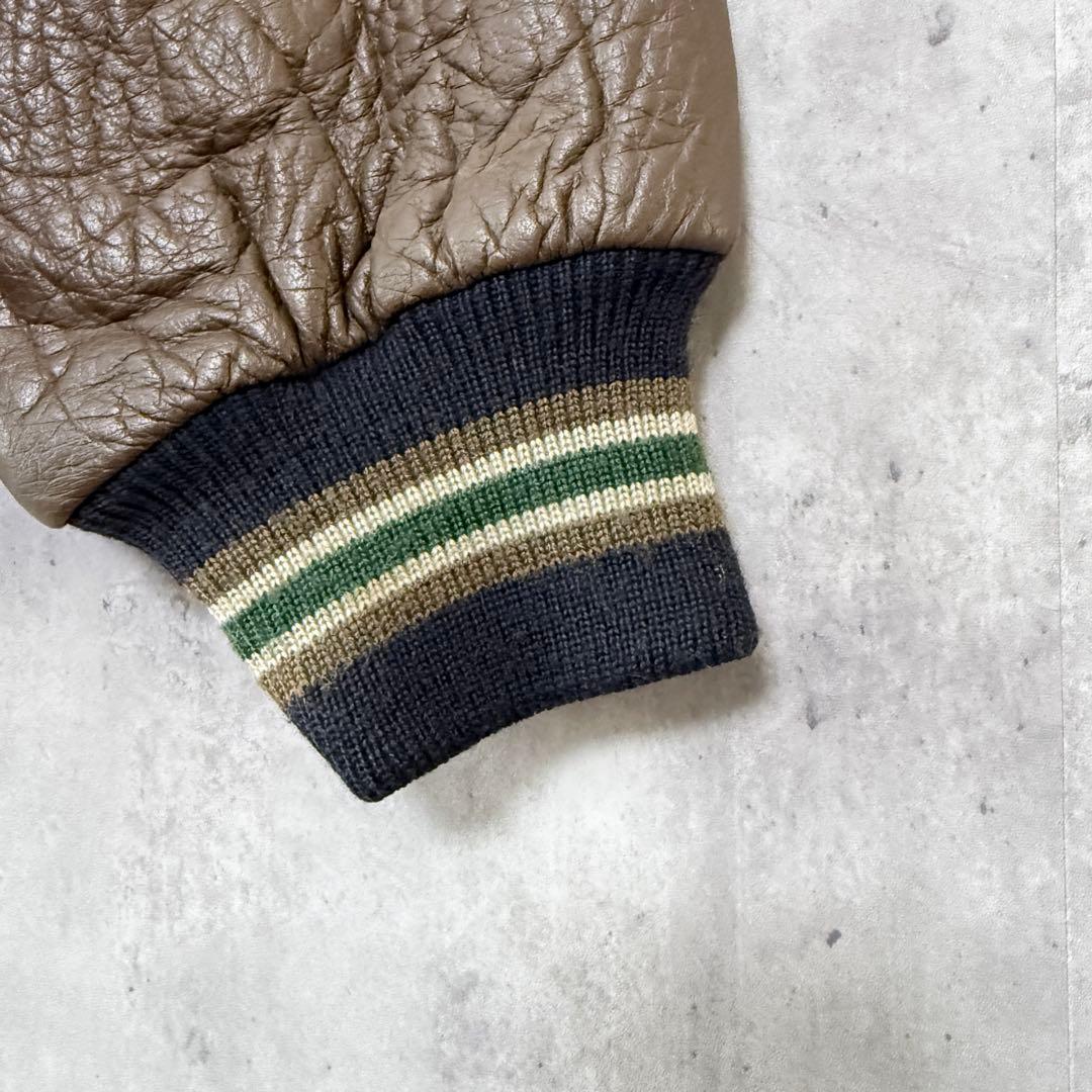 の*ん様 良品✨希少古着 マックレガー スタジャン 袖レザー 4L ビッグサイズ