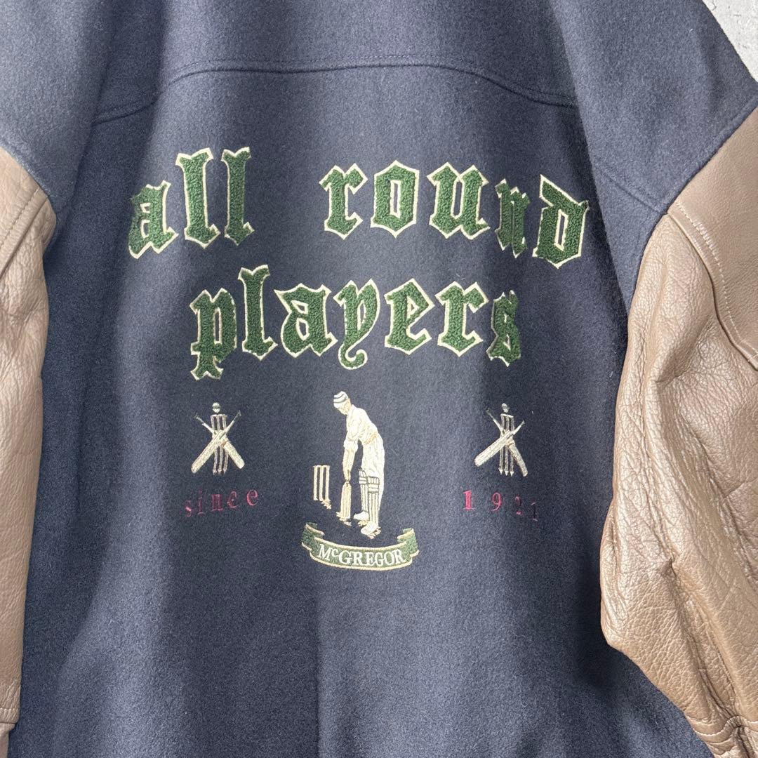 の*ん様 良品✨希少古着 マックレガー スタジャン 袖レザー 4L ビッグサイズ